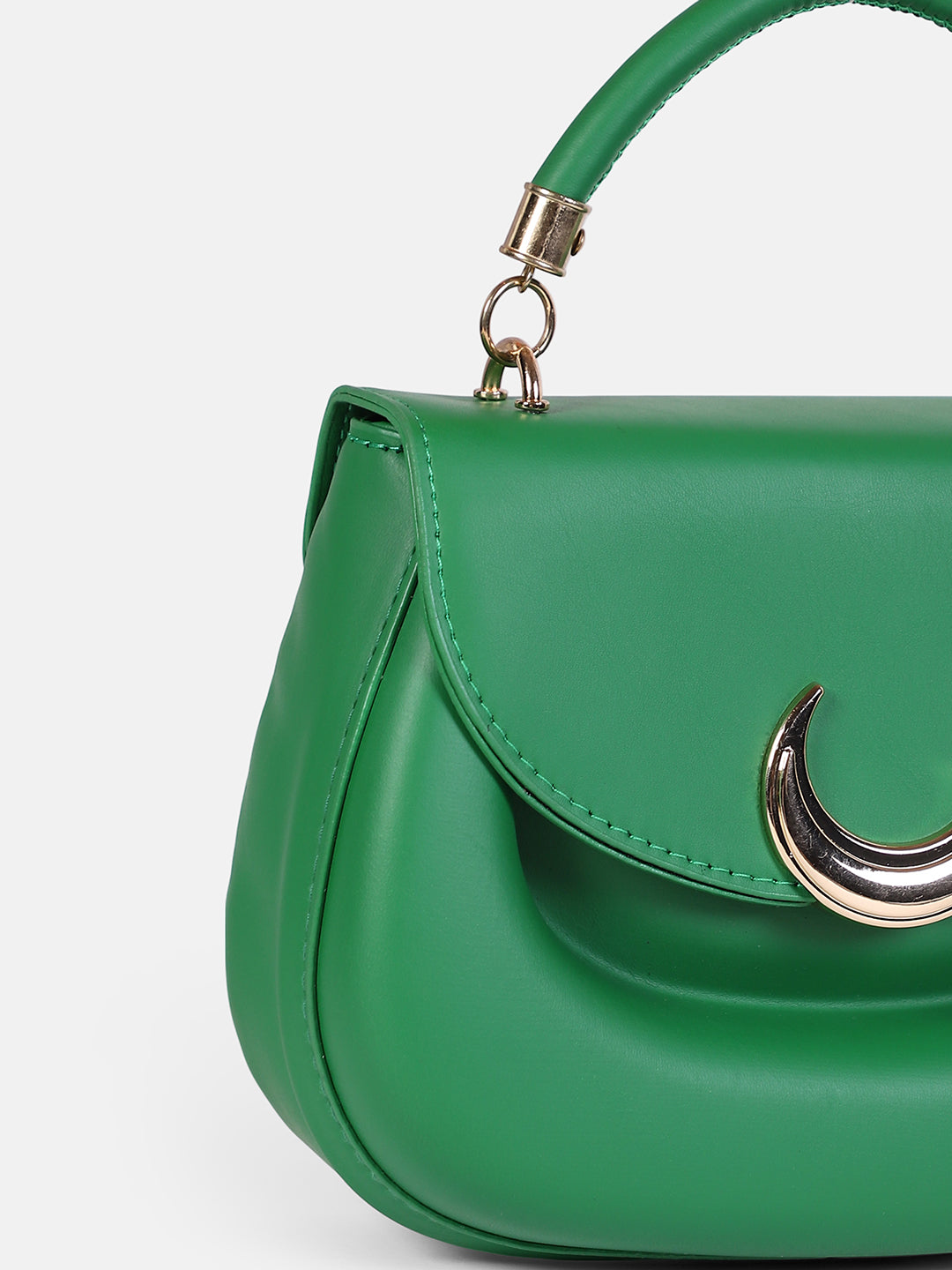The Crescent Hand Bag - Forest Green