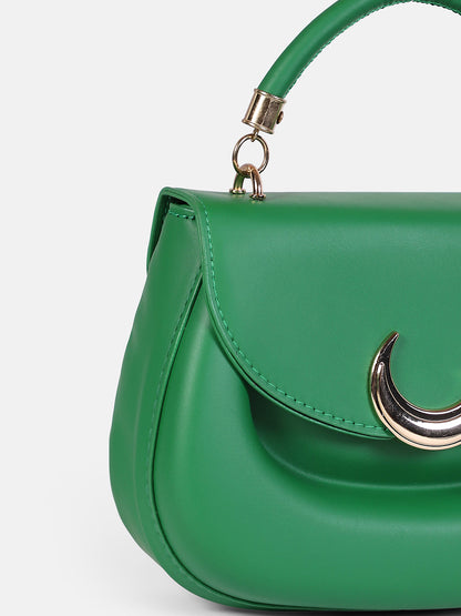 The Crescent Hand Bag - Forest Green