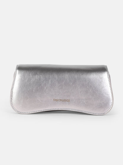 The Gleam Shoulder Bag - Metallic Silver