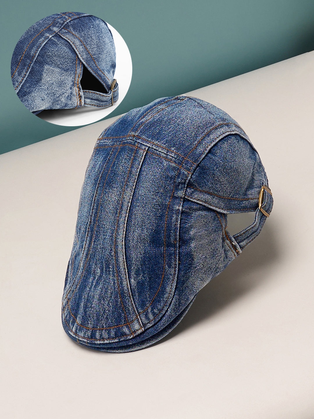 The Denim Driver Cap - Indigo Blue