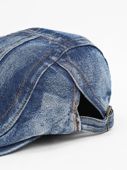 The Denim Driver Cap - Indigo Blue
