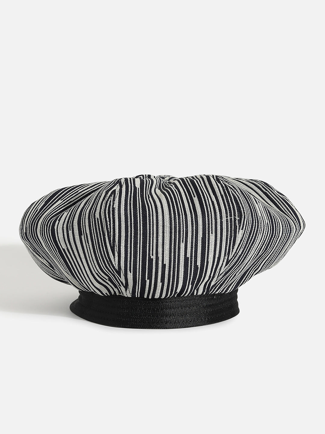 Black & White Textured Bakerboy Hat