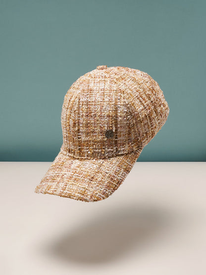 The Boucle Baseball Cap - Sand Beige