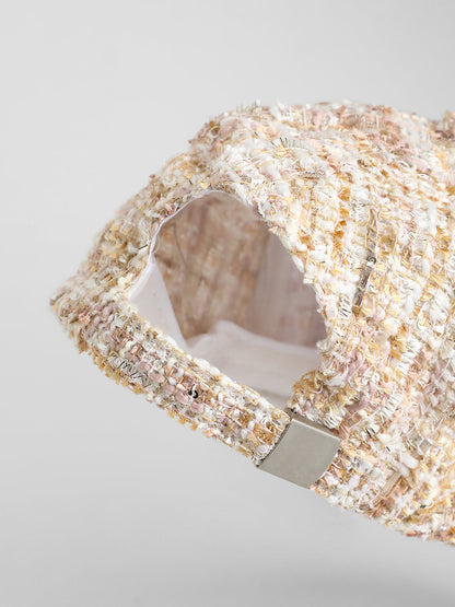 The Boucle Baseball Cap - Sand Beige