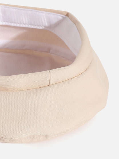 WHITE SOLID BERET HAT