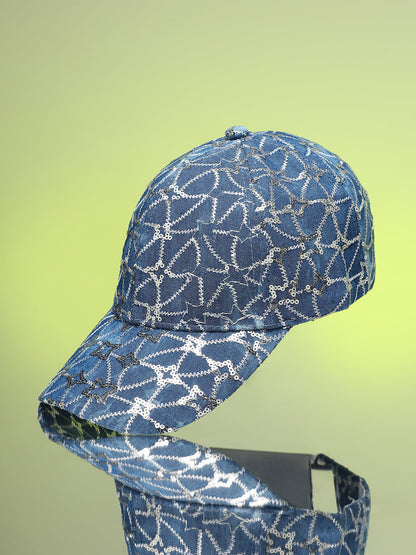 Sequined Star Baseball Cap