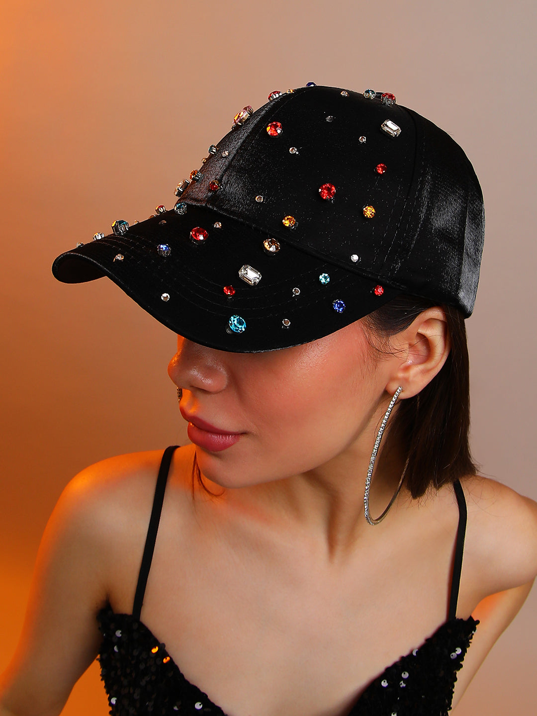 Embellished Drops Baseball Cap