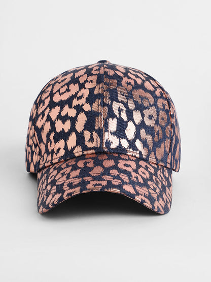 Metallic Leopard Baseball Cap