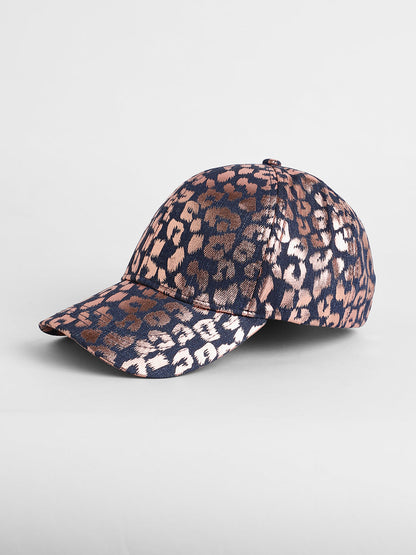 Metallic Leopard Baseball Cap