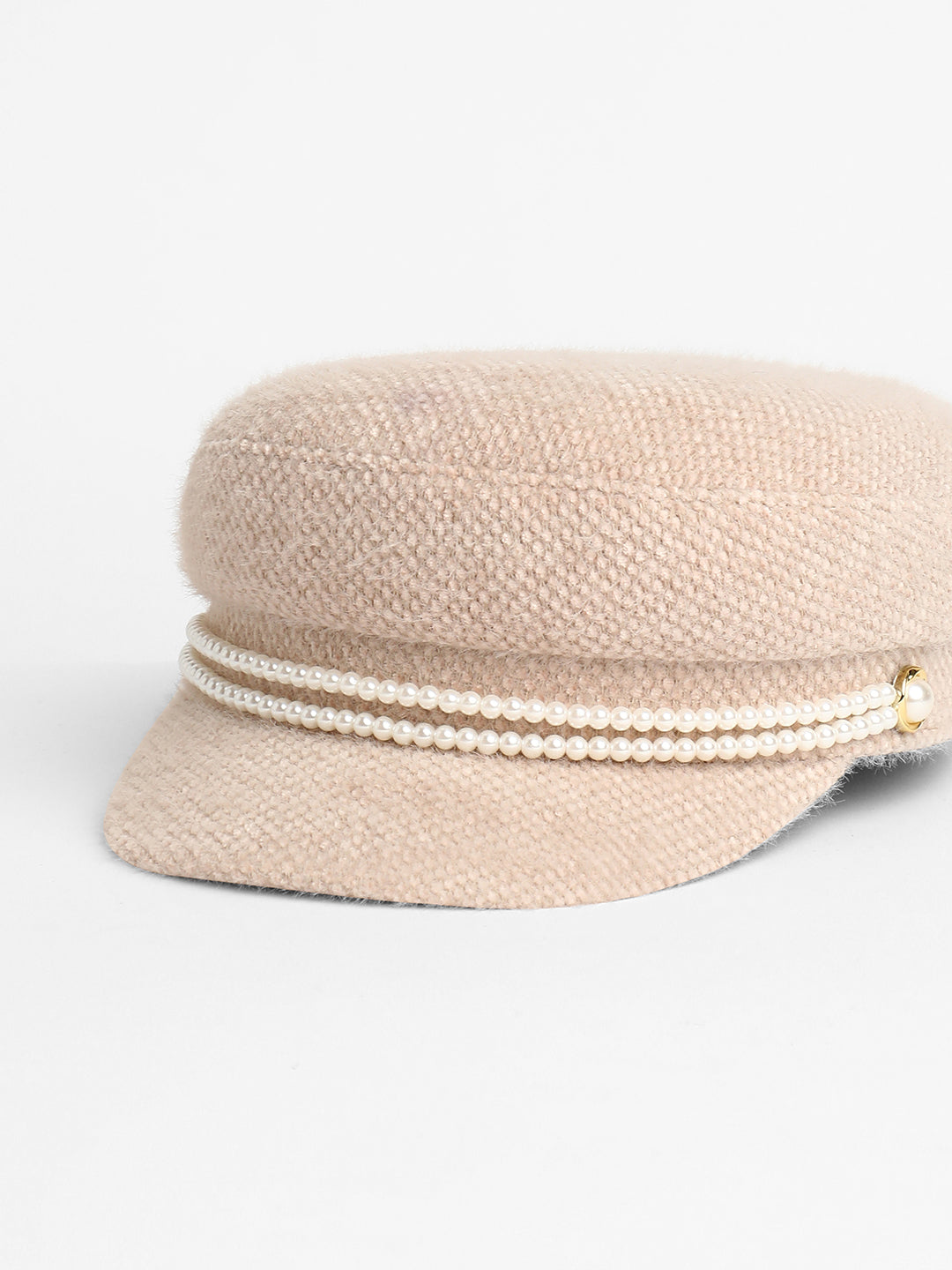 Pearl-Lined Breton Cap - Saltbox Beige