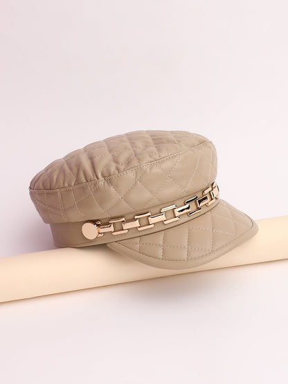 Quilted Breton Cap - Sand Beige