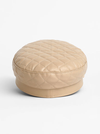 Quilted Breton Cap - Sand Beige