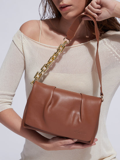 Cocoa Brown Cross Body Bag