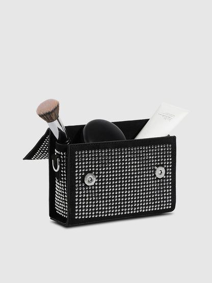All Over Studs Sling Bag - Black
