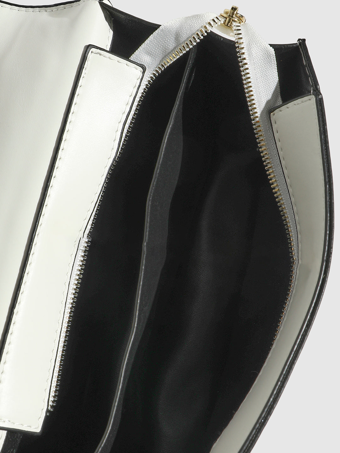 Contrast Block Sling Bag - Orange & Black