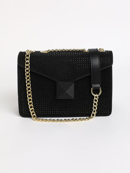 The Stud Sling Bag - Midnight Black