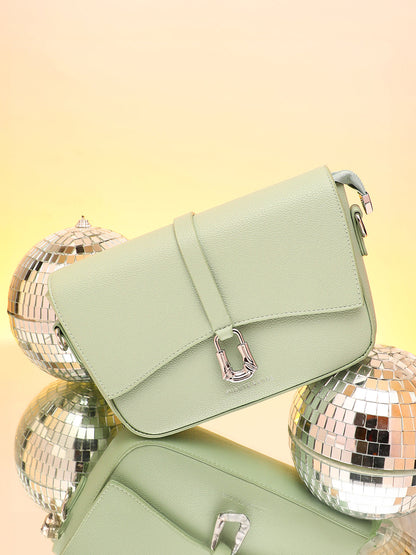 The Hanging Buckle Sling Bag - Pistachio Green