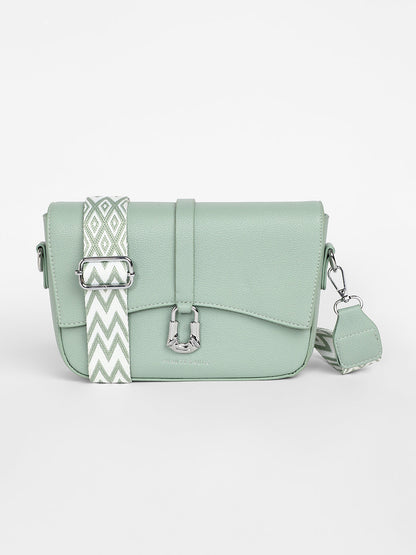 The Hanging Buckle Sling Bag - Pistachio Green