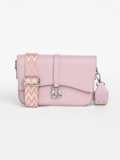 The Hanging Buckle Sling Bag - Nude Pink