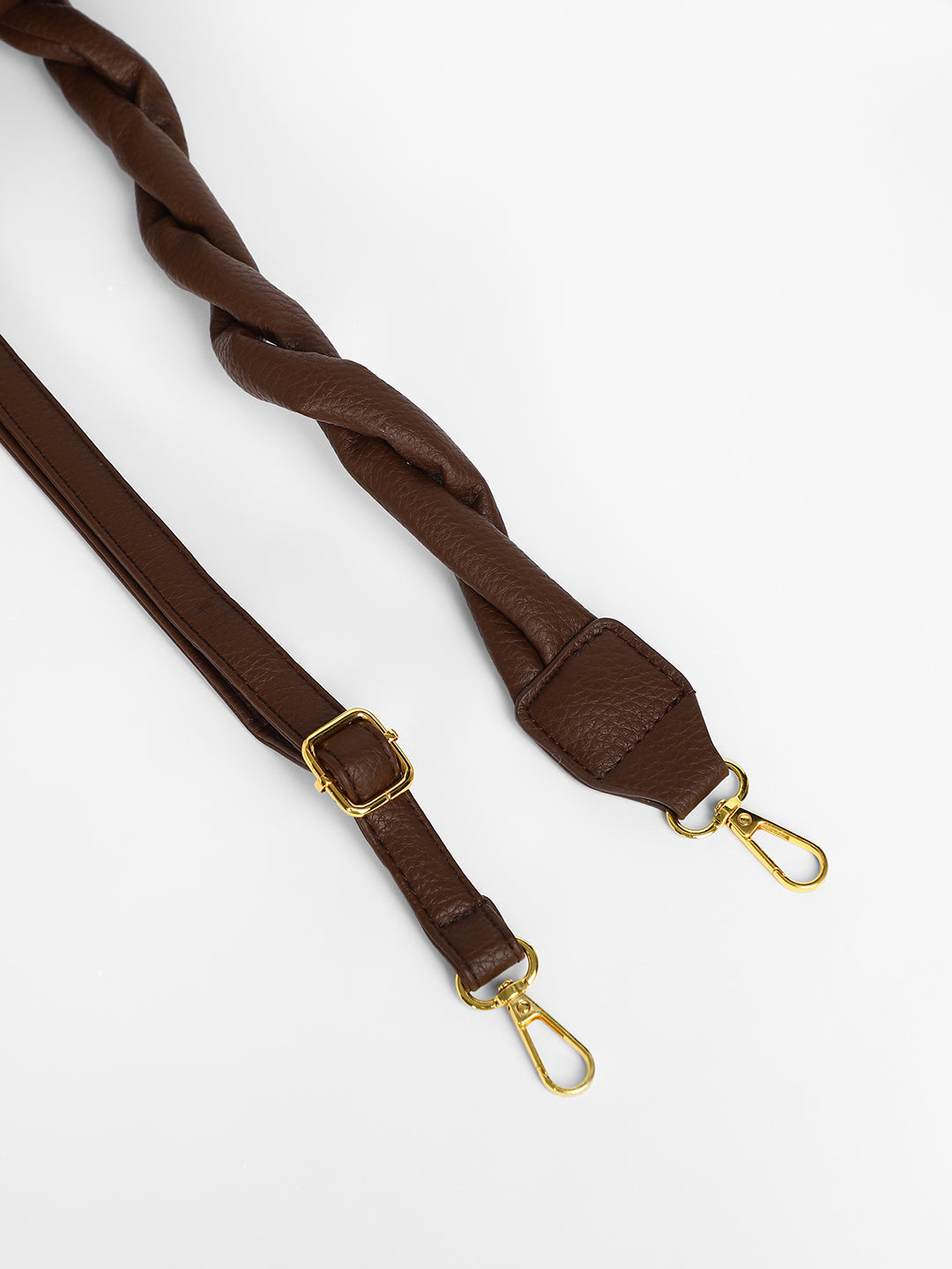 The Tang-Buckle Shoulder Bag - Coffee Brown