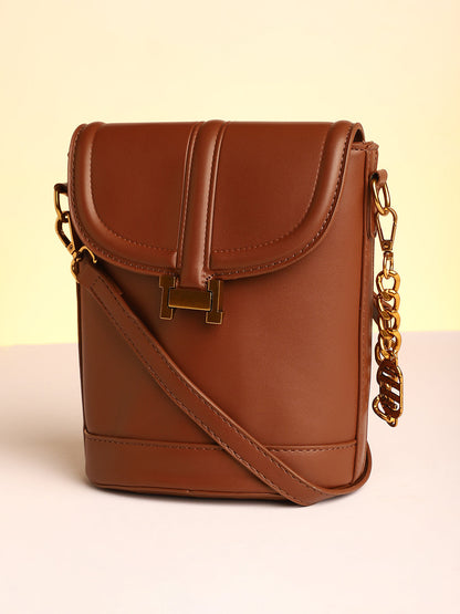 The Monogram Sling Bag - Chocolate Brown