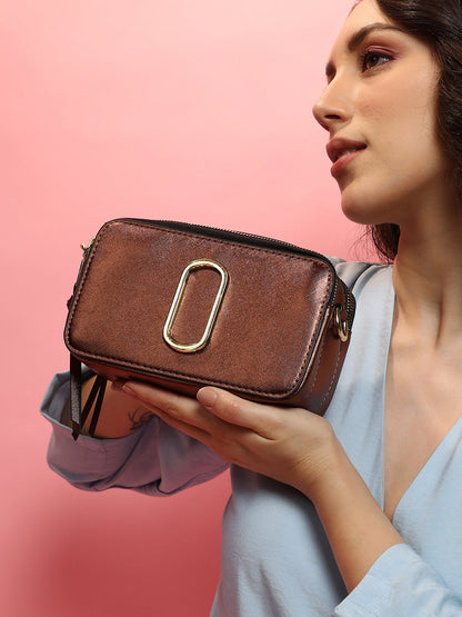 The Block Box Sling Bag - Chocolate Brown