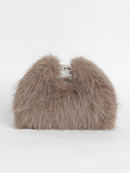 The Fur Hobo Bag - Peanut Brown