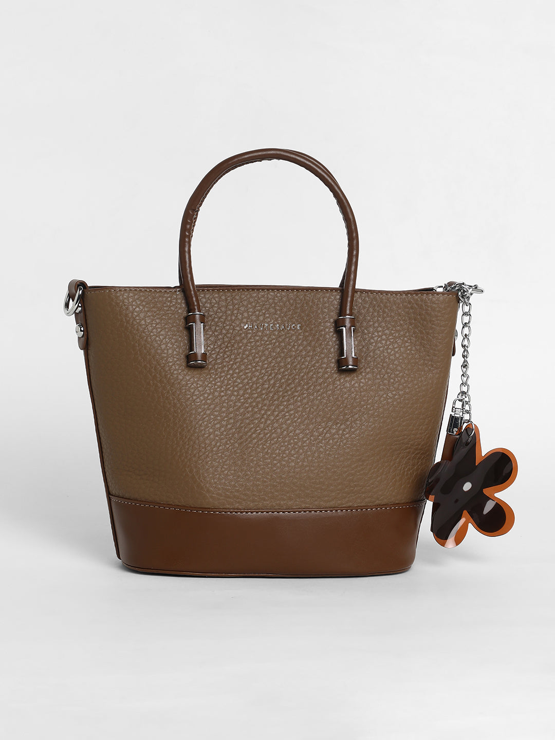 The Basket Hand Bag - Chocolate Brown