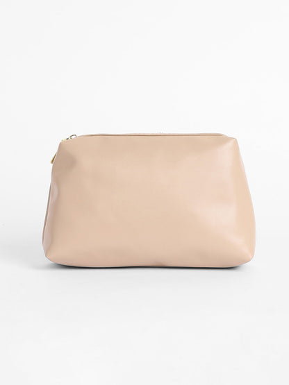 The Monogram Shoulder Bag With Pouch - Light Beige