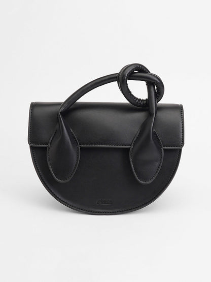 The Hanging Knot Hand Bag - Onyx Black