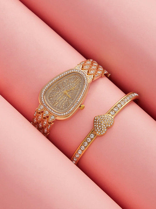The Bijou Serpenti Oval Watch With Bracelet Combo