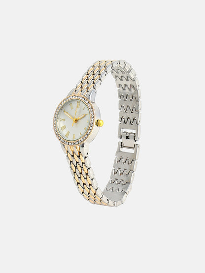 The Roman Venin Round Watch With Bracelet Combo