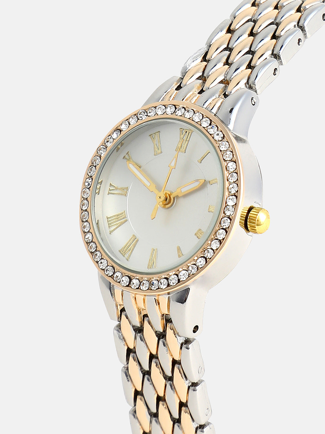 The Roman Venin Round Watch With Bracelet Combo