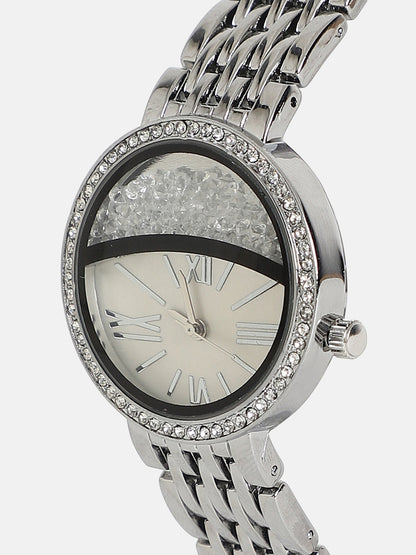 The Horizon Bijou Round Watch With Bracelet Combo