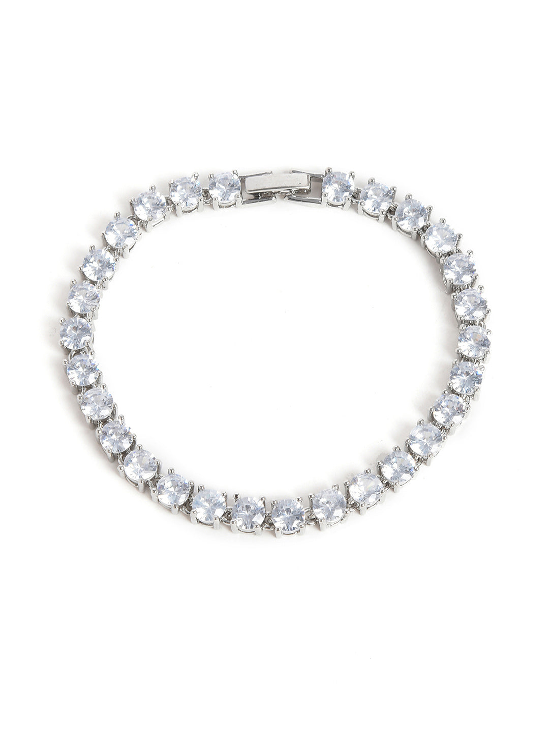 The Crystalized Halo Round Watch With Bracelet Combo