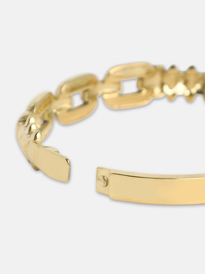 The Orne Roman Link Round Watch With Bracelet Combo