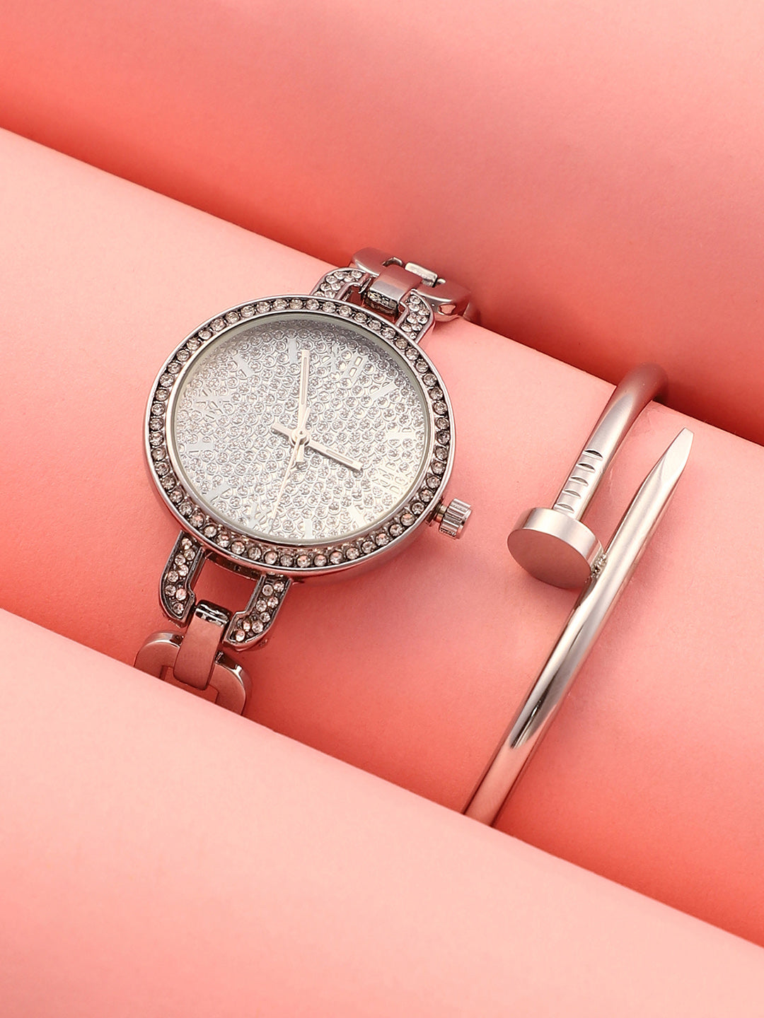 The Orne Roman Link Watch With Bracelet Combo