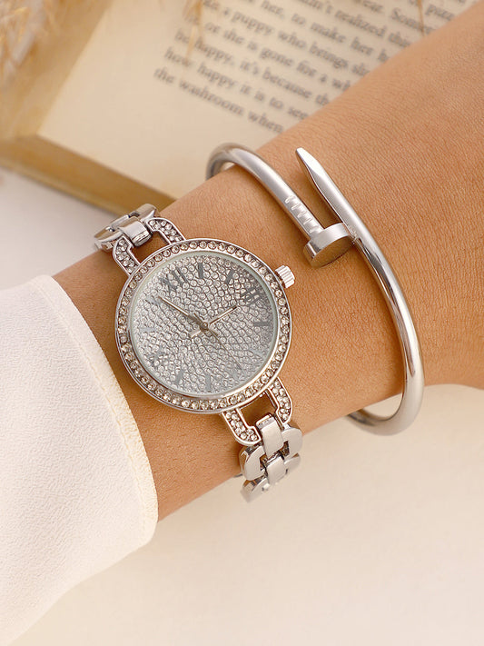The Orne Roman Link Watch With Bracelet Combo