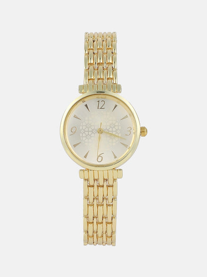 Round Watch With Bracelet Combo