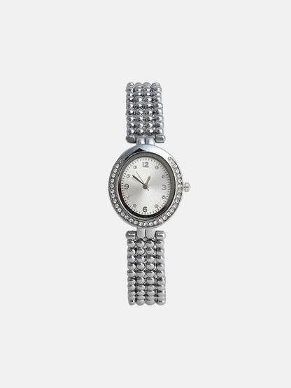 The Dotted Oval Watch With Bracelet Combo
