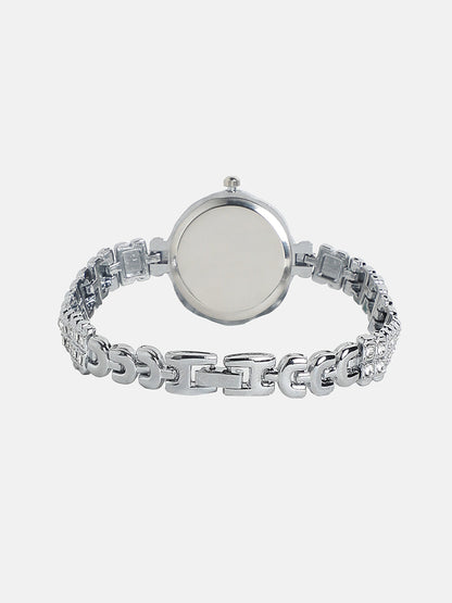 Embellished Swirl Round Watch