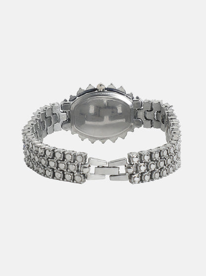 Embellished Block Oval Watch