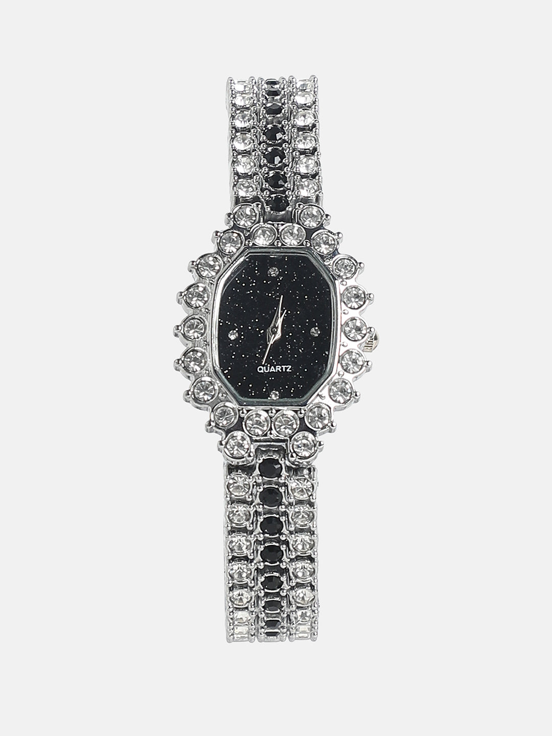Embellished Block Oval Watch