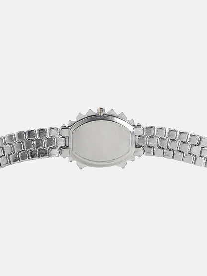 Embellished Block Oval Watch