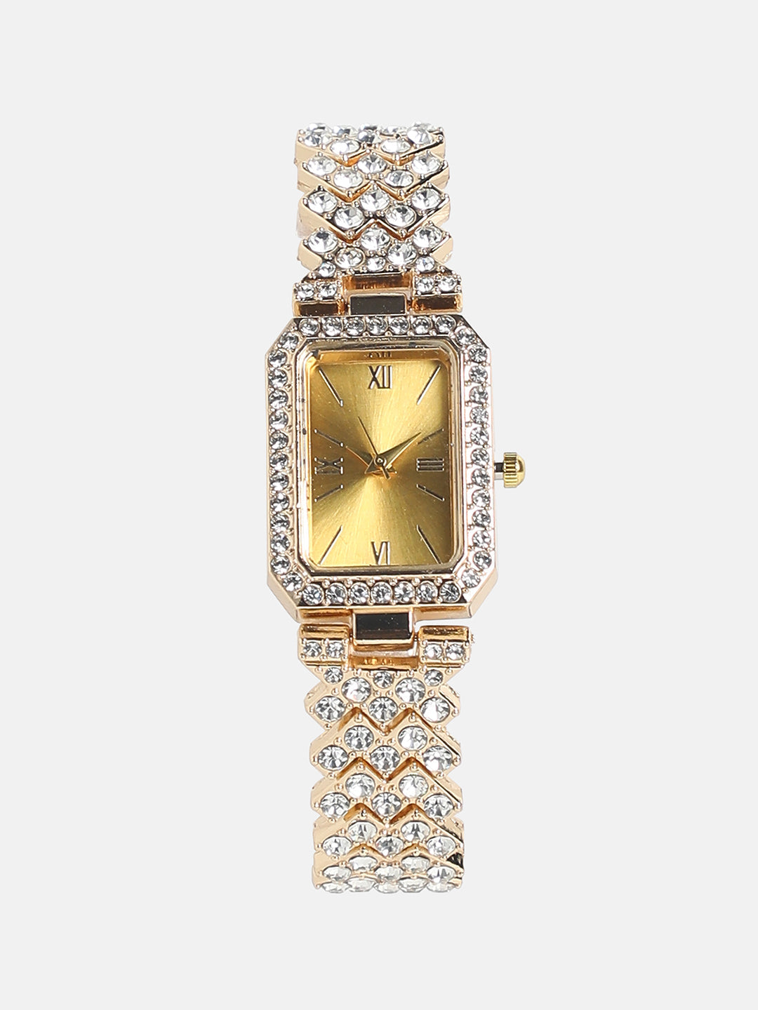 Embellished Rectangular Watch