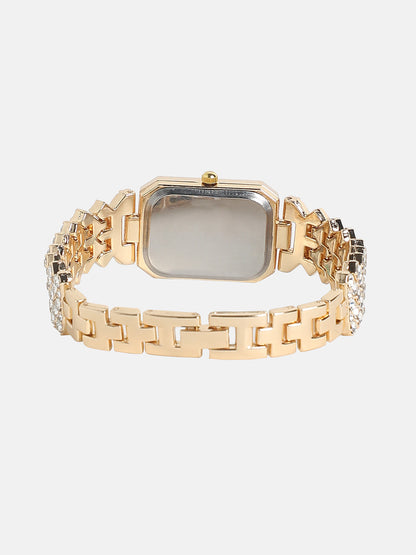 Embellished Rectangular Watch