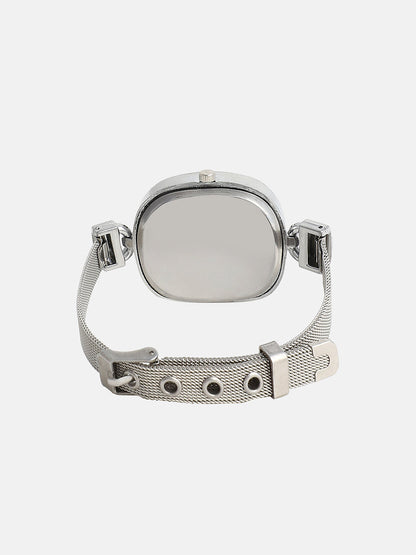 The Textured Square Watch - Emerald Green