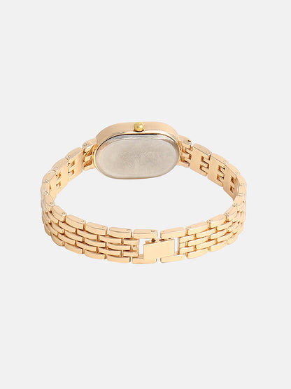 The Embellished Roman Oval Watch - Emerald Green