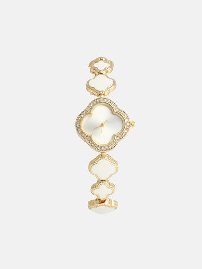 The Clover Watch - Ivory White
