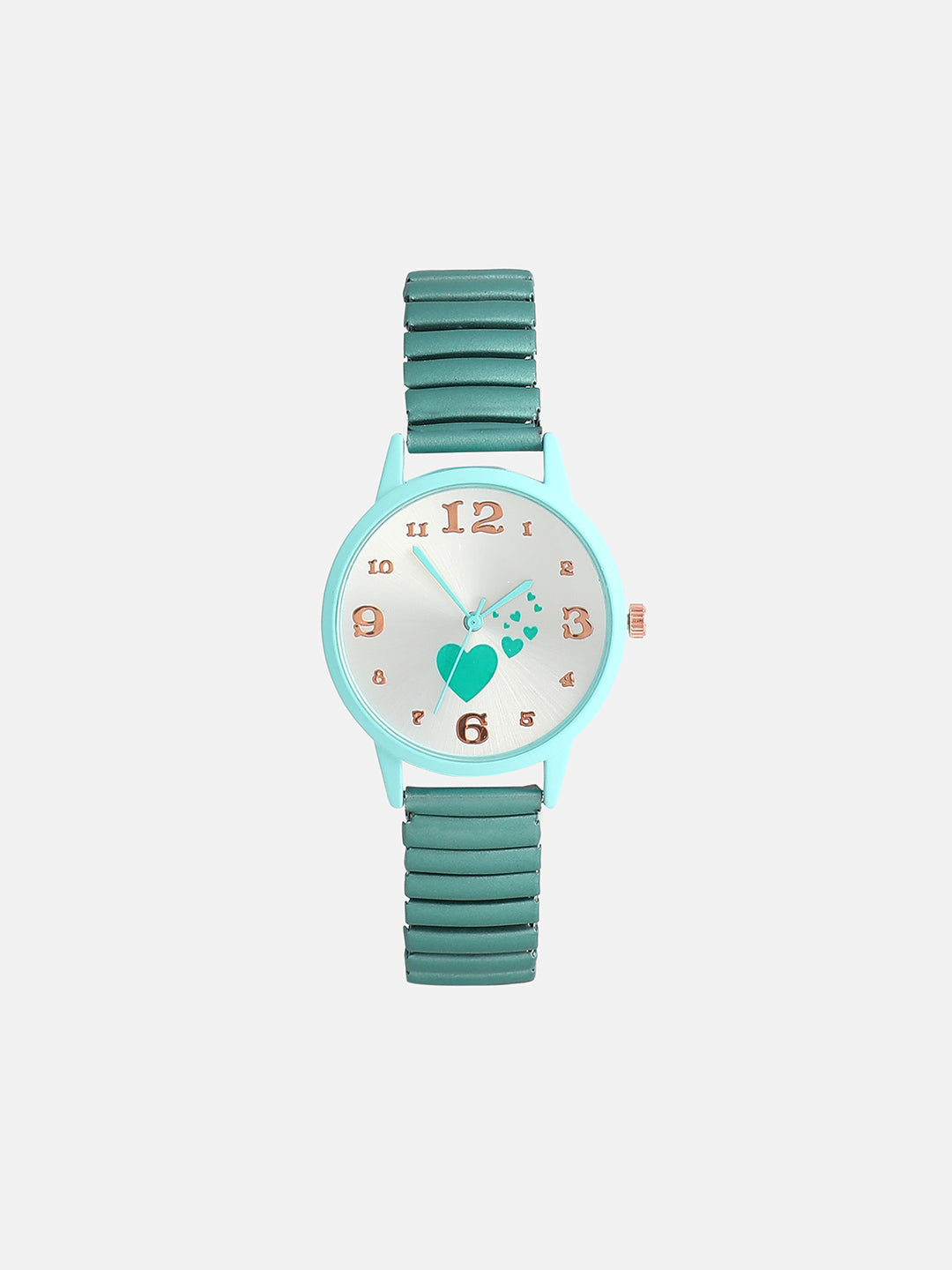 The Ribbed Heart Round Watch